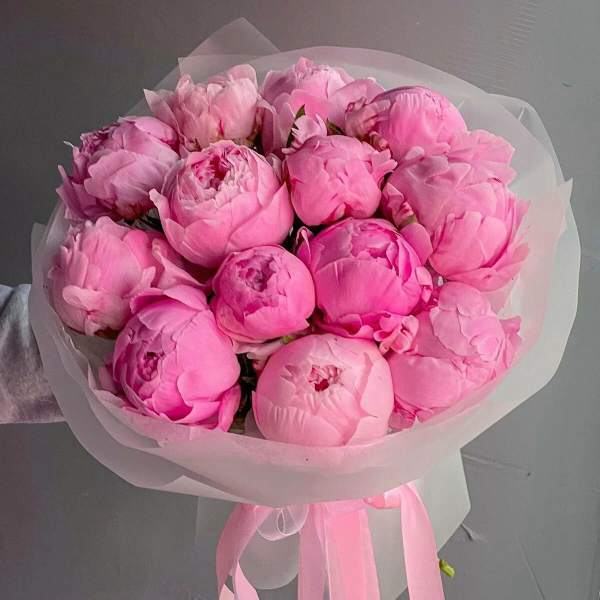 15 Adet Pembe Şakayik Buket